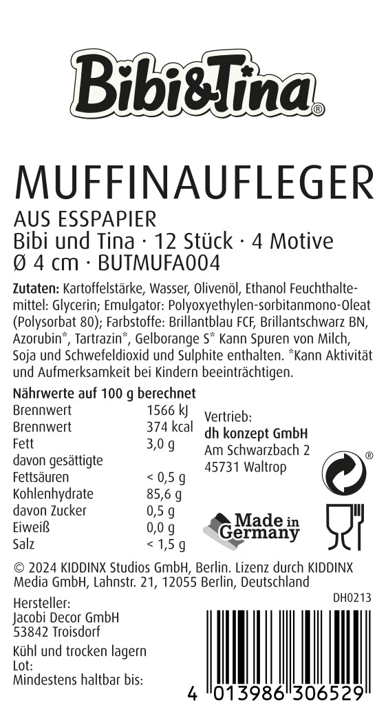 Bibi und Tina Muffinaufleger