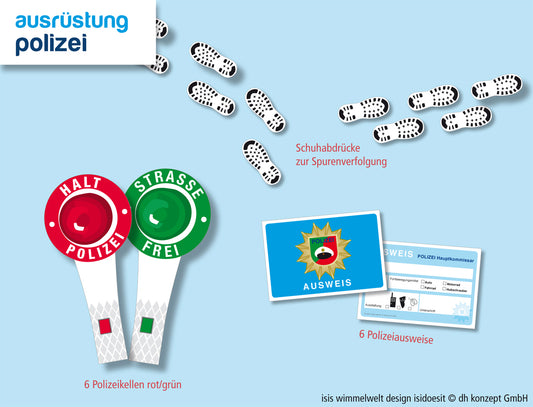 Polizei Ausrüstung 48 Teilig