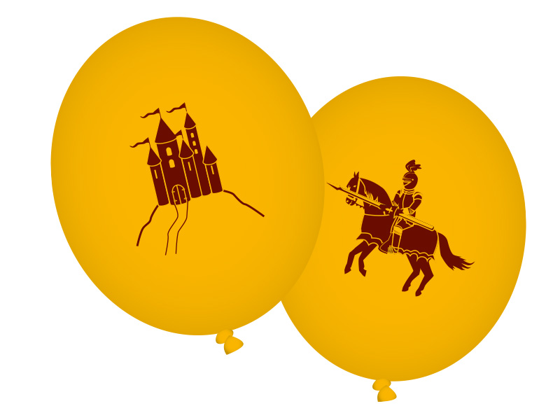 Drache und Ritter Ballons