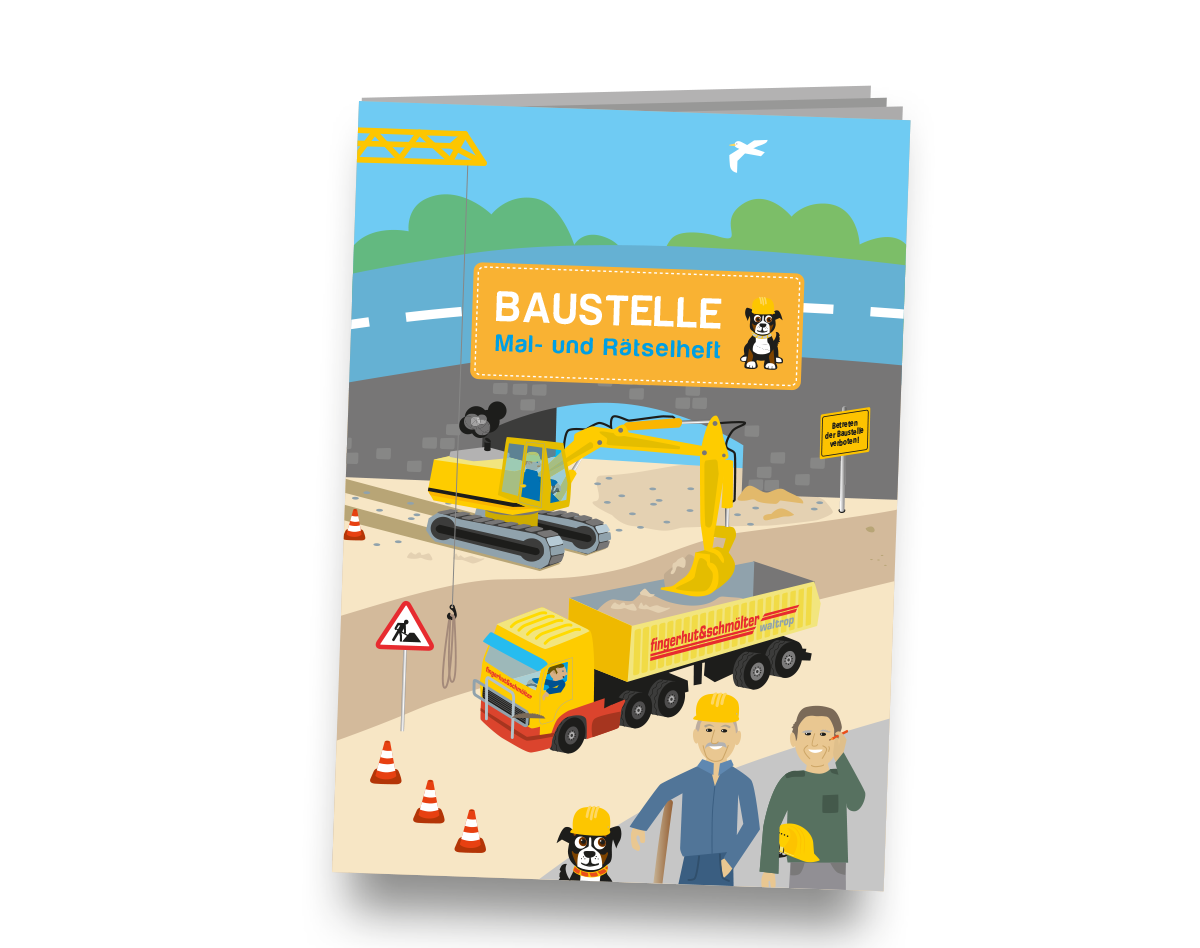 Baustelle Mal und Rätselheft