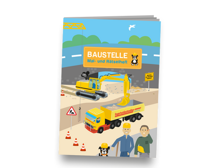 Baustelle Mal und Rätselheft