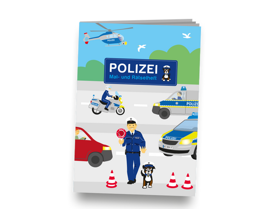 Polizei Mal und Rätselheft