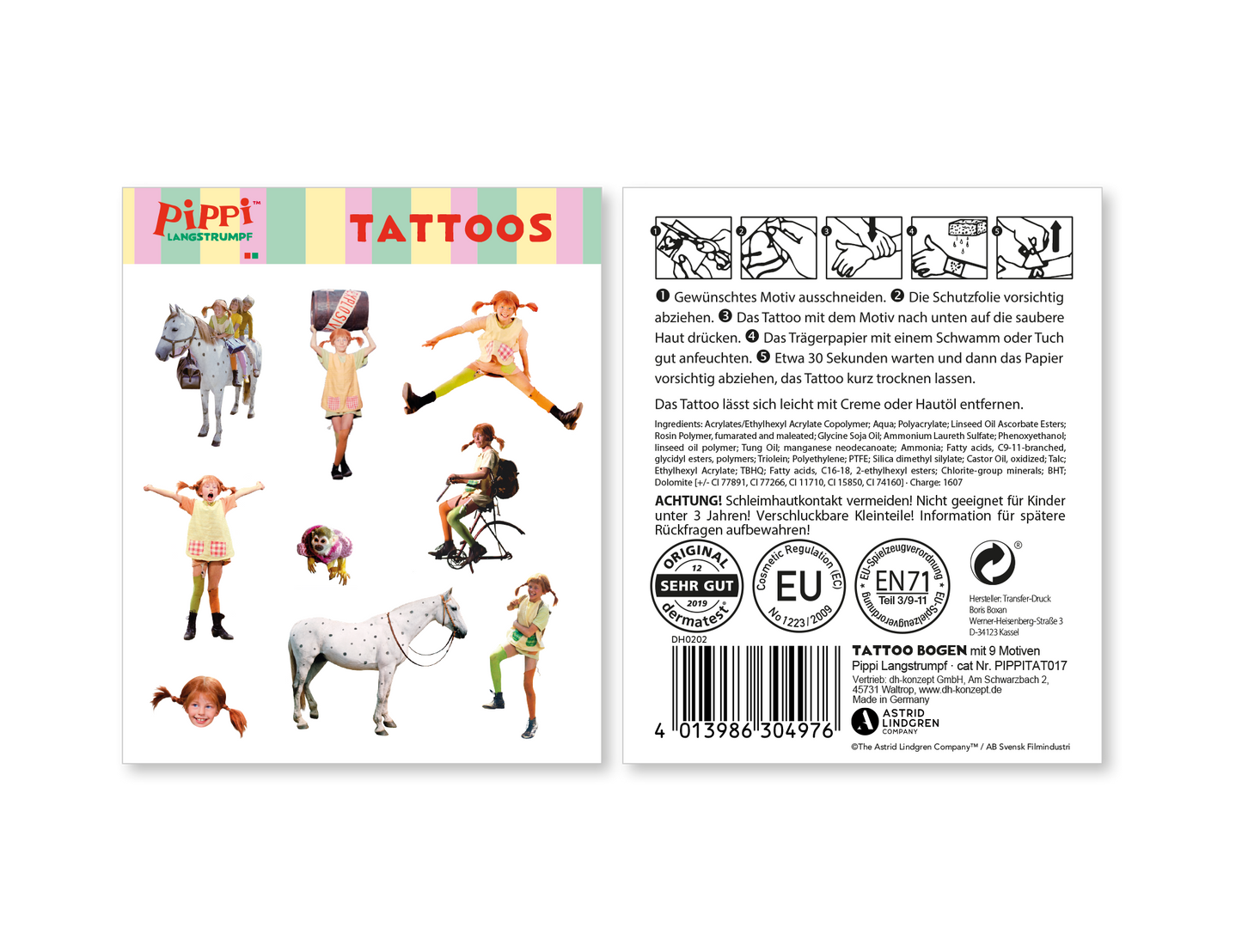 Pippi Langstrumpf Tattoos